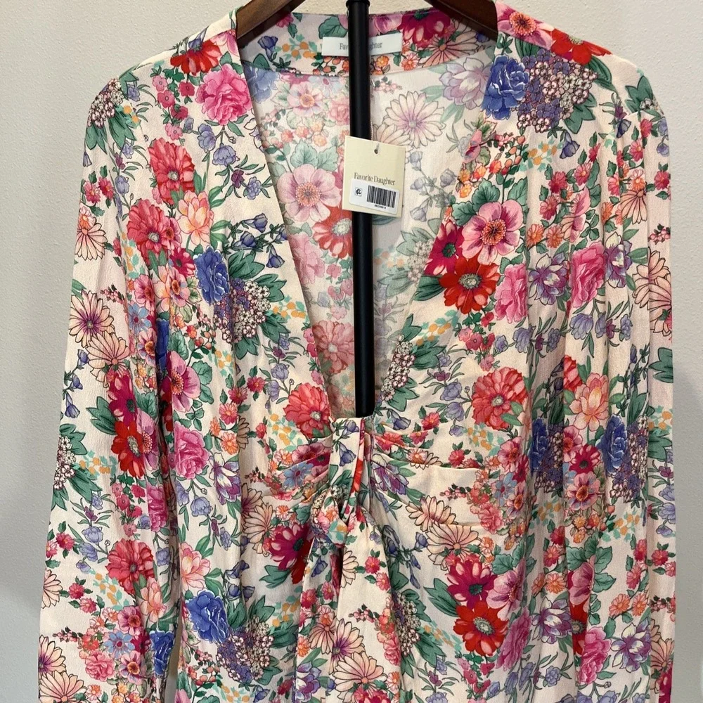 Favorite Daughter NEW Barely Holding It Together Floral Dress 12 Coquette Whimsy